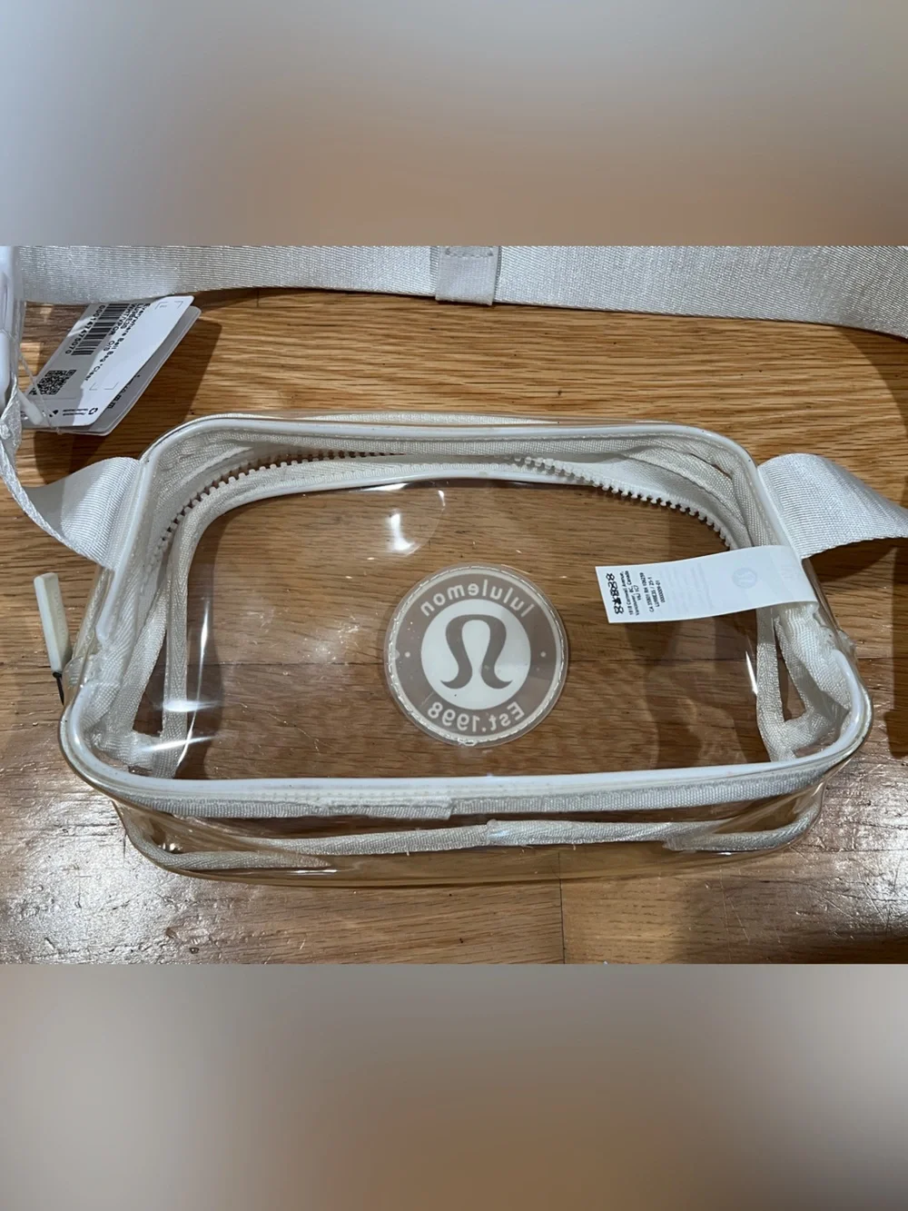 lululemon athletica Clear White Belt Bag